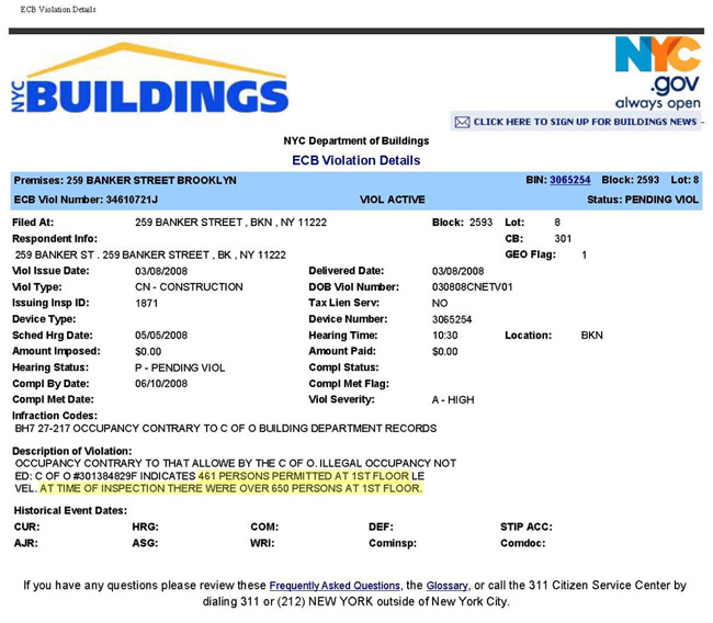 QUEENS ECB VIOLATION REMOVAL ECB VIOLATION